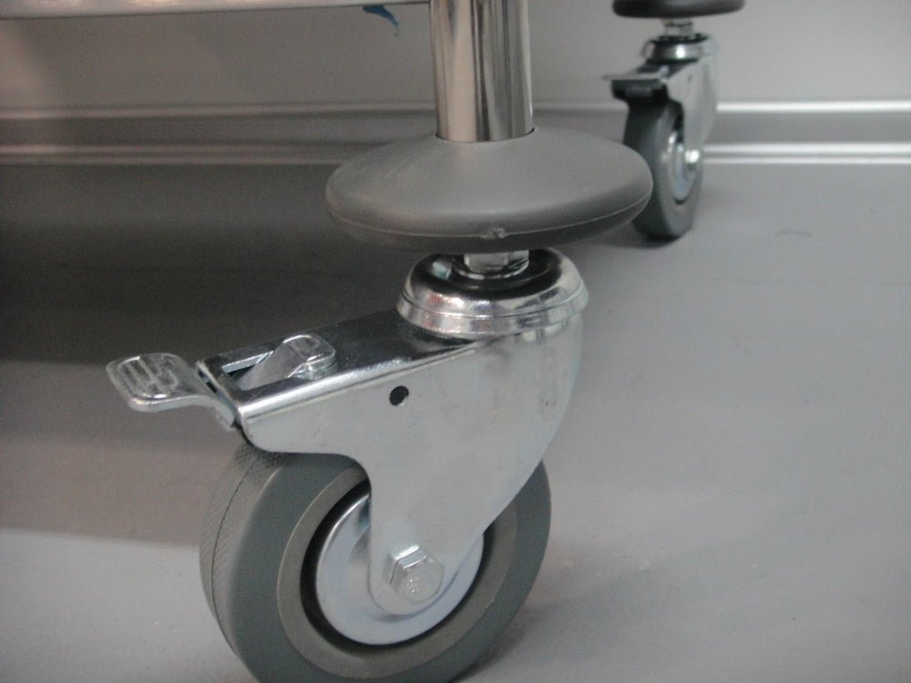 SARO 2-Shelf Stainless Steel Waiter's Trolley, Model FELIX