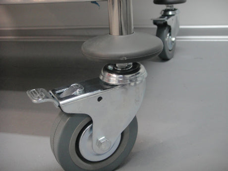 SARO 2-Shelf Stainless Steel Waiter's Trolley, Model FELIX 