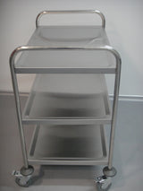 SARO 3-Shelf Stainless Steel Waiter's Trolley, BASTIAN Model 